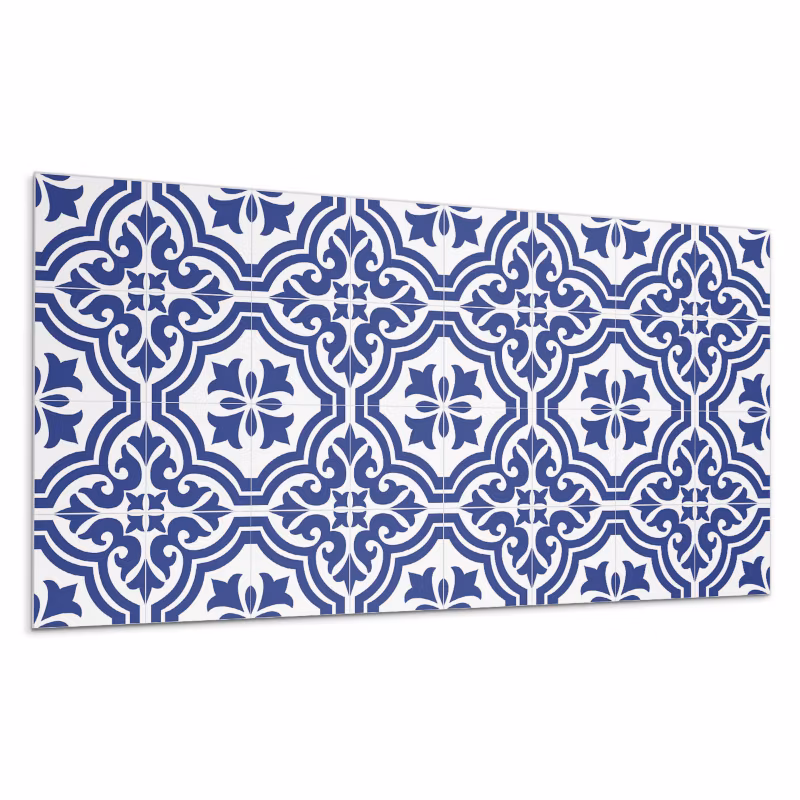 Kafelki samoprzylepne Wallfluent 60×30 cm Kafelkowy motyw roślinny w stylu 6 szt.