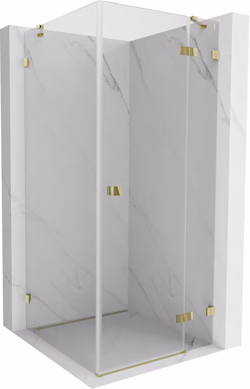 Kabina prysznicowa Mexen Lunar złota 90×90 cm 834-090-090-50-00-P 1 szt.
