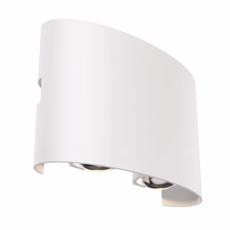 Kinkiet ścienny zewnętrzny Maytoni Strato biały transparentny LED 4W 3000K 400lm IP54 wym: 8 x 12 x 3,7 cm metal – 1 szt.