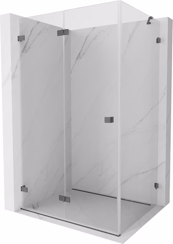 Kabina prysznicowa składana Mexen Lunar-F gun gray 100 x 80 cm 1 szt.