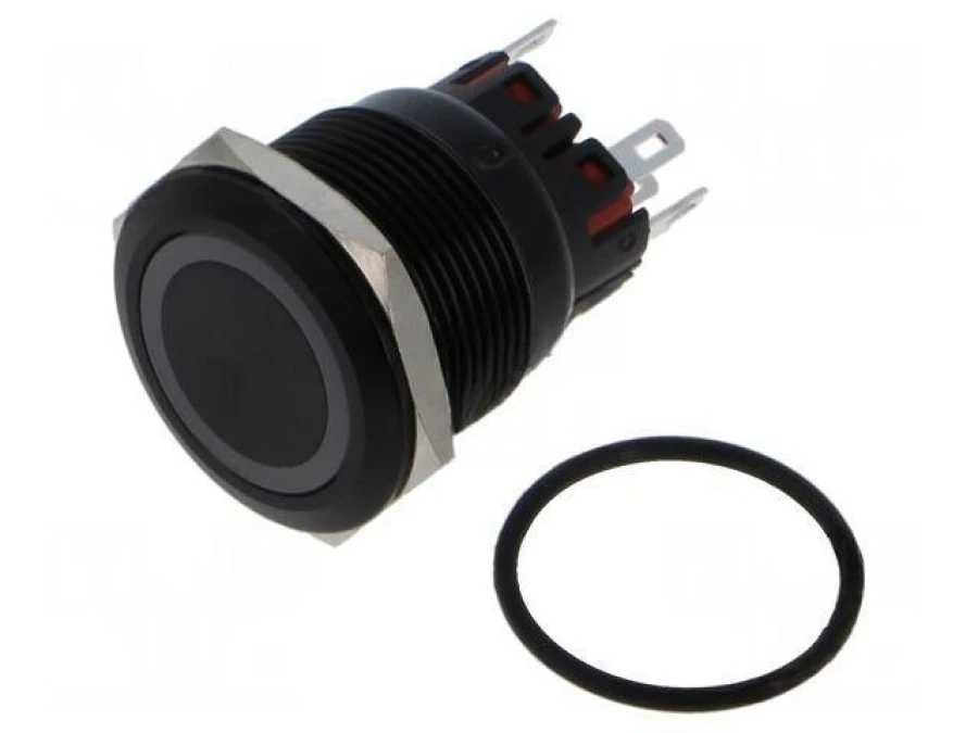Przełącznik wandaloodporny Poz: 2 SPDT 5A/250VAC IP65 ON‑ON MP22SLRINRG024A5