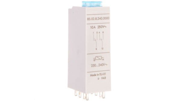 Przekaźnik czasowy 2P 10A 230-240V AC, wielofunkcyjny Al, Dl, SW, GI 85.02.8.240.0000