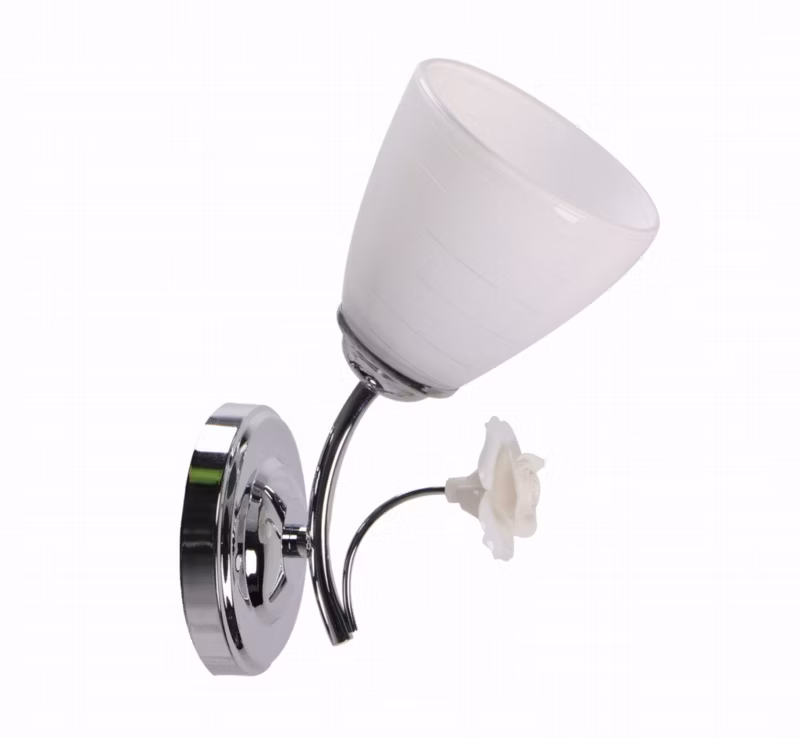 Kinkiet ścienny Candellux Ariam chromowany biały 1 x E27 x 40W IP20 wym: 25 x 17 x 11 cm – 1 szt.