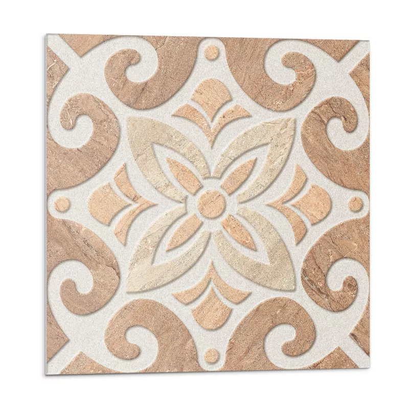 Kafelki samoprzylepne Wallfluent 20×20 cm Ornamentalny wzór kwiatów w stylu klasycznym 20 szt.