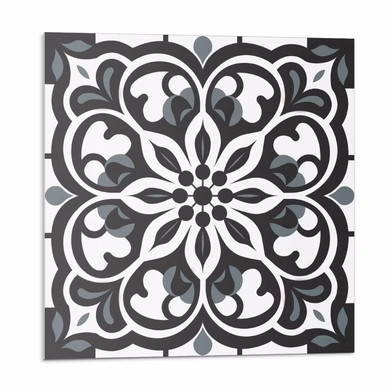 Kafelki samoprzylepne Wallfluent 50×50 cm Ornamenty w kwiatowym stylu 4 szt.