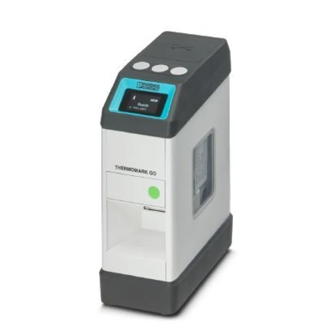 Przenośna drukarka etykiet THERMOMARK GO 1090747 z akumulatorem, zasilaczem i oznacznikiem