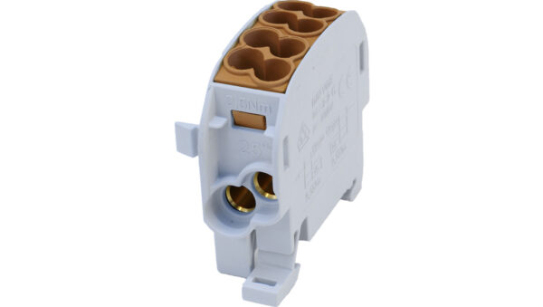 Blok rozdzielczy – odgałęźny Cu SCB 25 (80110) SIMBLOCK brązowy 81503015