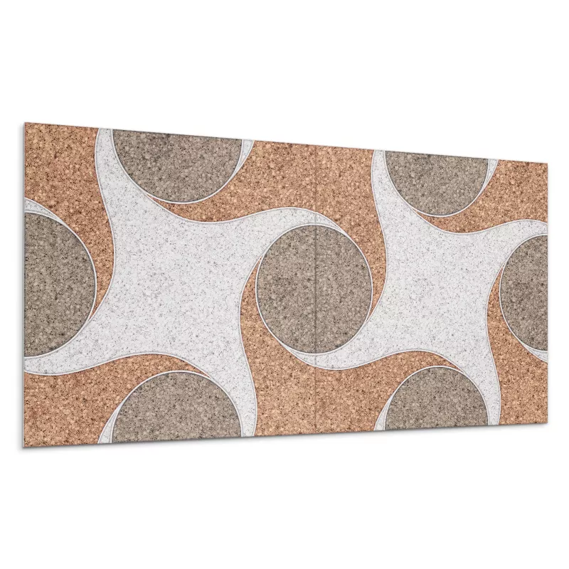 Kafelki samoprzylepne Wallfluent 60×30 cm Wzór falujący w okręgi 6 szt.