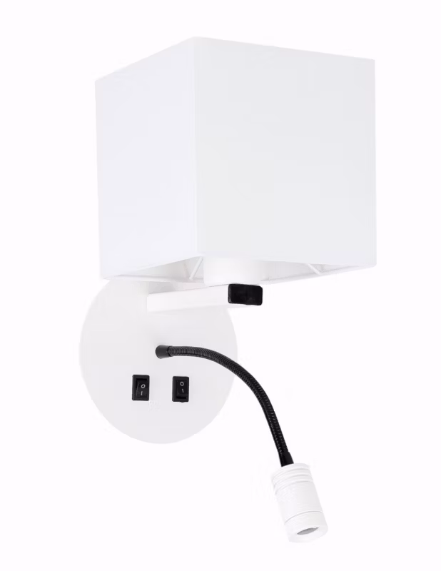 Kinkiet Candellux Magnum biało-czarny 2 x E27 x 43W IP20 wym: 40 x 21,5 x 16 cm – 1 szt.