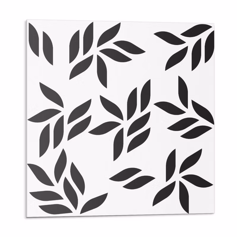 Kafelki samoprzylepne Wallfluent 50×50 cm Zielony liściasty wzór 4 szt.