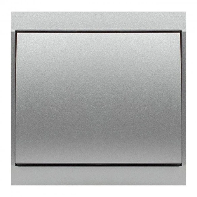 Przycisk dzwonek p/t z podświeleniem Luna, 10A, 250V, WP‑6/7LS, srebrny,OR‑OE‑7604/P/G
