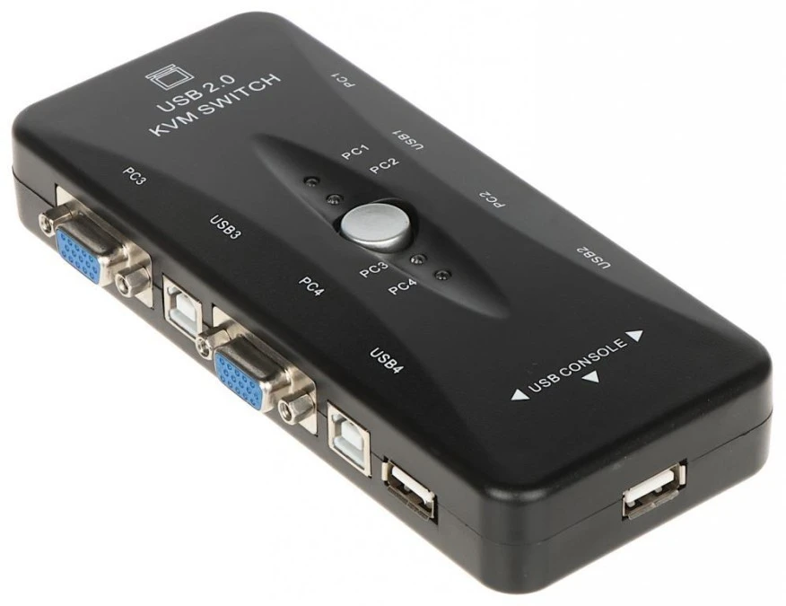 Przełącznik VGA + USB VGA+USB‑SW‑4/1