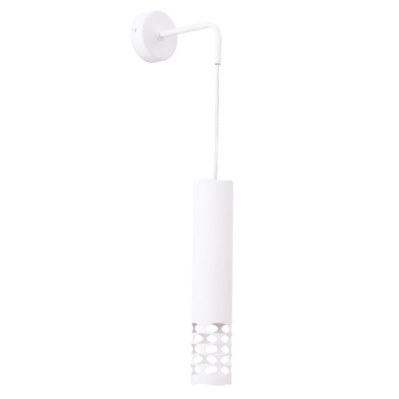 Kinkiet ażurowa tuba Sollux Lighting LIRO biały 1xGU10x10W IP20 wym:100x8x17cm – 1 szt.