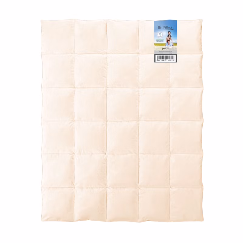 Kołdra AMZ Mr. Pillow puch 220×200 cm Całoroczna Kremowy 1 szt.