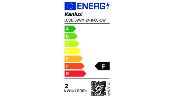 Taśma LED 24V LCOB 3W/M 24 IP00-CW 316lm/m 6500K rolka 5mb 3 lata Gwarancji 39168