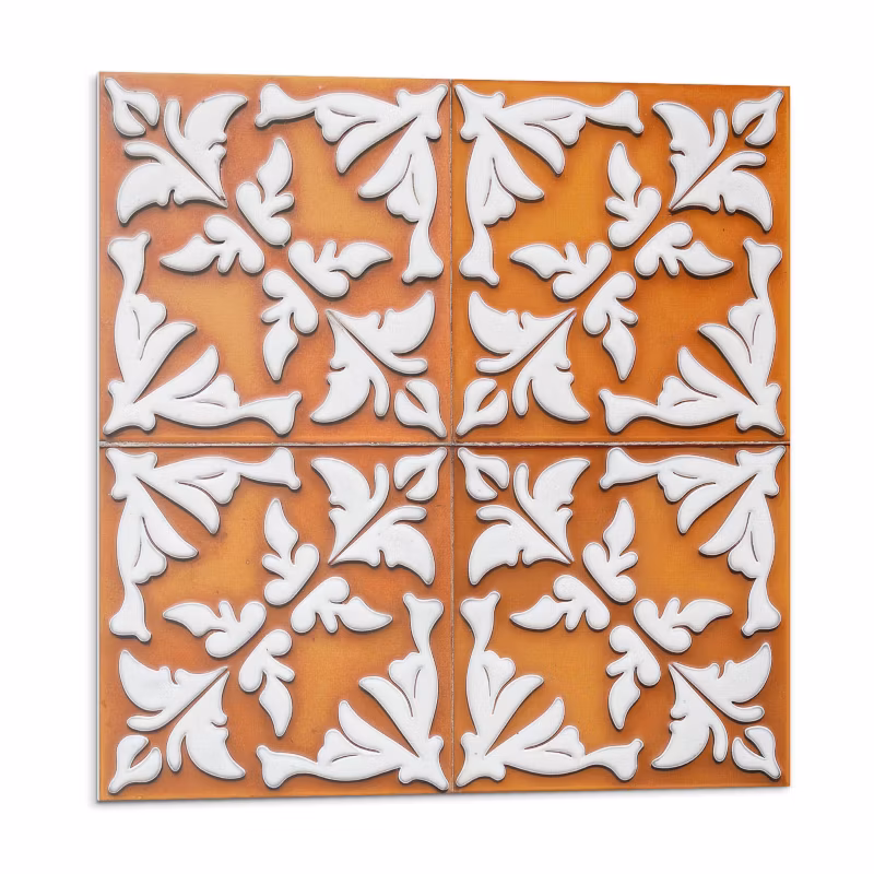 Kafelki samoprzylepne Wallfluent 30×30 cm Motyw florystyczny na kafelkach 9 szt.