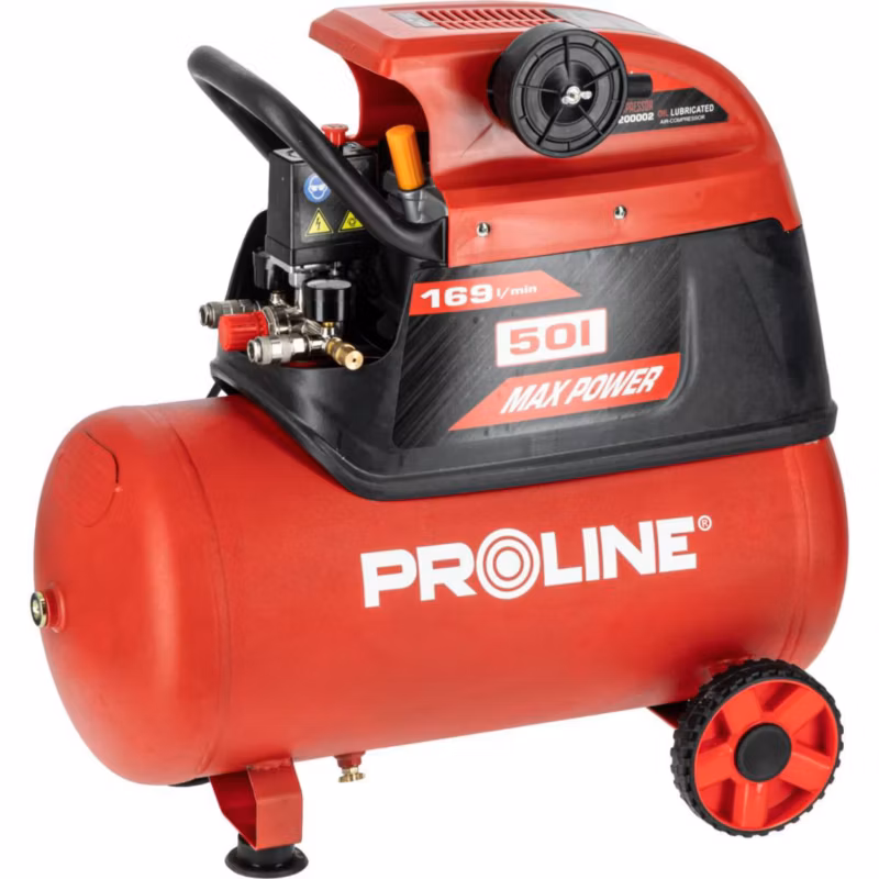 Kompresor PROLINE olejowy sprężarka 50L, 1500W/2KM, 8BAR, 169L/MIN P200002 1 szt