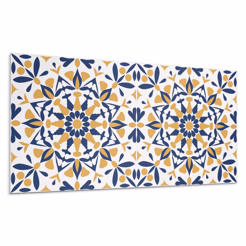 Kafelki samoprzylepne Wallfluent 60×30 cm Symetryczne kwiatowe ornamenty 6 szt.