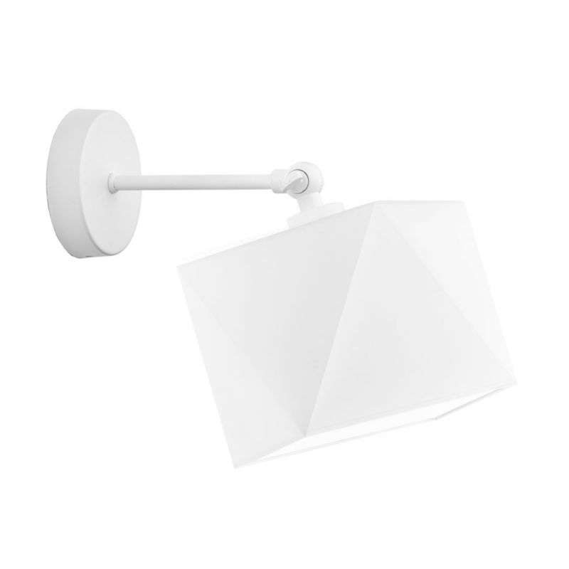 Kinkiet Volta Light Factory Loko Biały/Biały Abażur 1xE27 1szt. 5903628756173