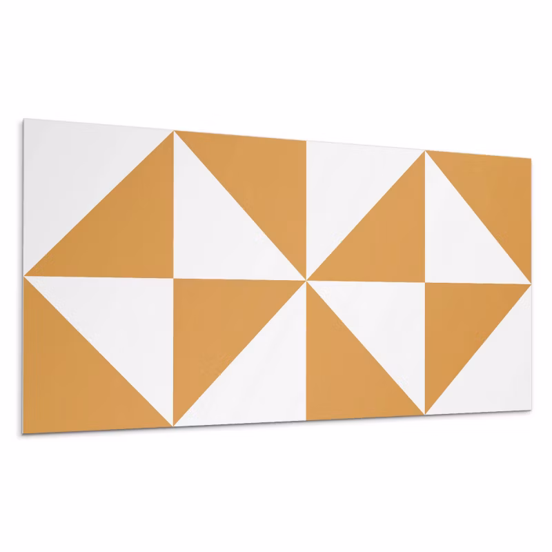 Kafelki samoprzylepne Wallfluent 40×20 cm Kwadratowe trójkąty w geometrycznym stylu 10 szt.