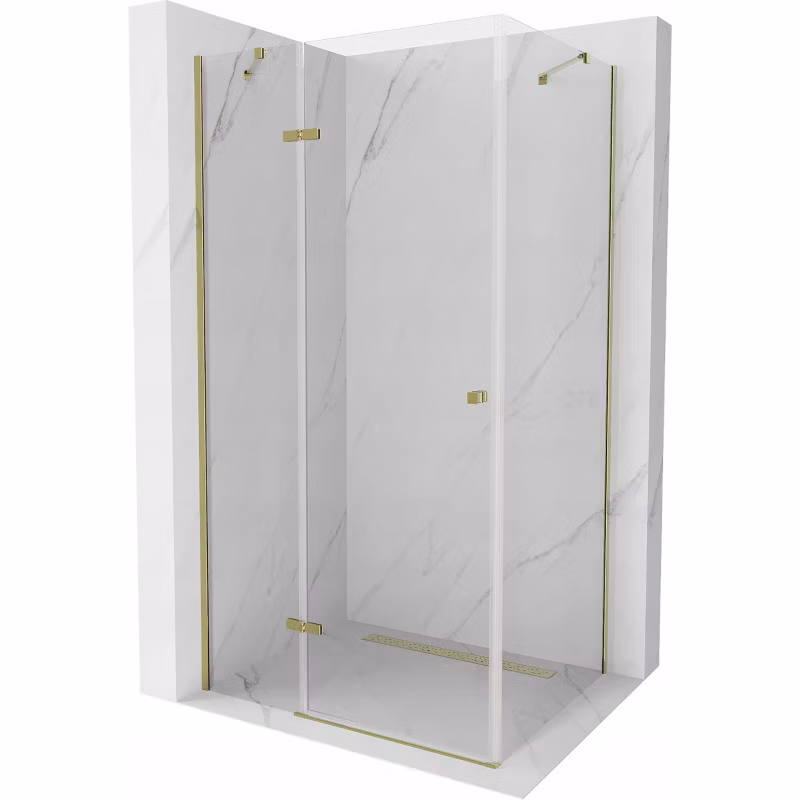 Kabina prysznicowa Mexen Roma transparent 90×70 cm złota 1 szt.