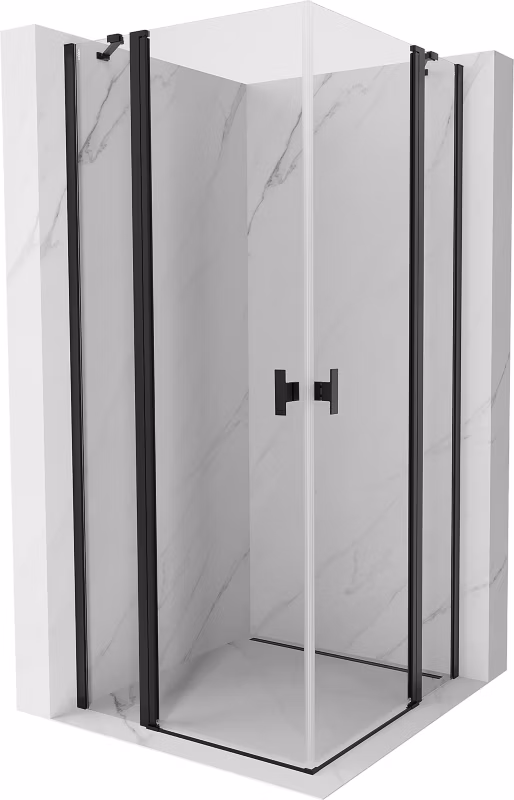Kabina prysznicowa Mexen Mist czarna 100×100 cm 8A4-100-100-70-00 1 szt.