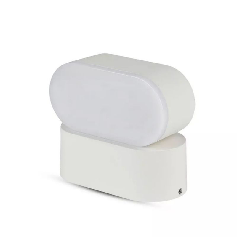 Kinkiet ścienny zewnętrzny V-TAC biały LED 6W 3000K 722lm IP65 wym: 5 x 11,5 x 10 cm aluminium – 1 szt.