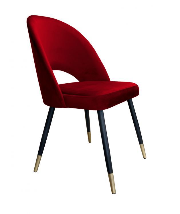 Krzesło ISKAR VELVET GOLD bordowe ATOS 1 szt.