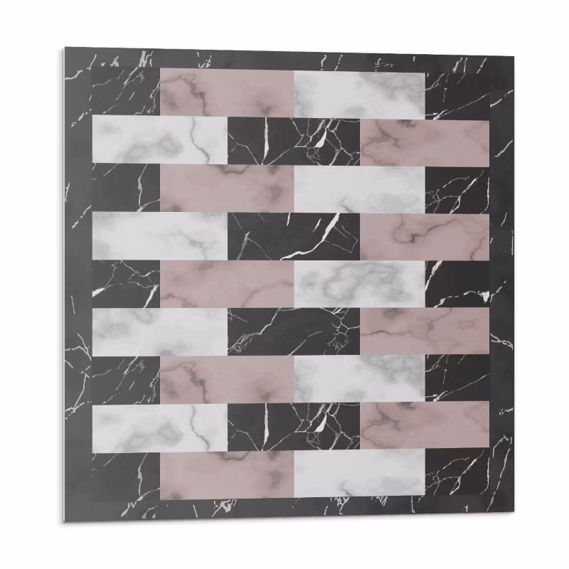 Kafelki samoprzylepne Wallfluent 50×50 cm Wzór płytek w stylu marmuru 4 szt.
