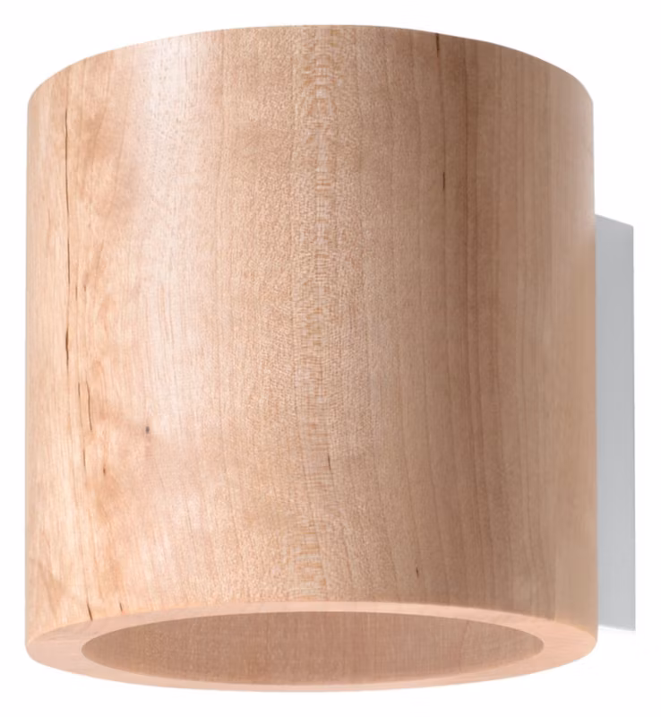Kinkiet ścienny Sollux Lighting Orbis jasne drewno-biały 1 x G9 x 40W IP20 wym: 12 x 10 x 10 cm – 1 szt.