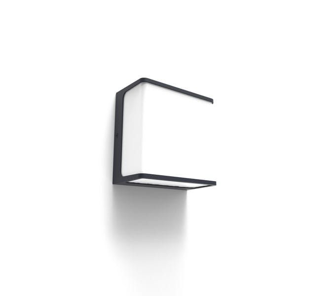 Kinkiet ścienny zewnętrzny Lutec Doblo antracyt LED 24W 4000K 1600lm IP54 wym: 15 x 15 x 8 cm aluminium – 1 szt.