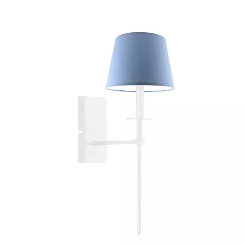 Kinkiet Volta Light Factory Loon Biały/Niebieski Abażur 1xE27 1szt.