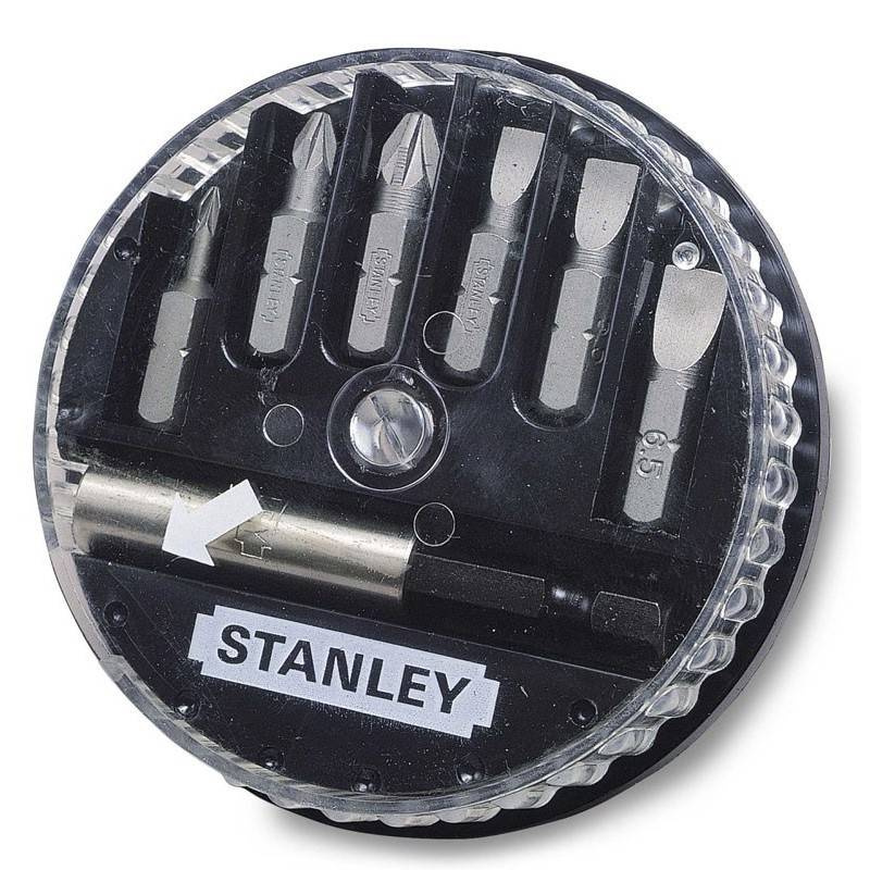 Zestaw 7 elem. końcówek wkrętakowych 1/4″ Stanley 1-68-738
