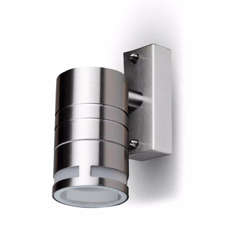 Kinkiet ścienny zewnętrzny V-TAC srebrny 1 x GU10 x IP44 wym: 6 x 11 x 12,5 cm – 1 szt.