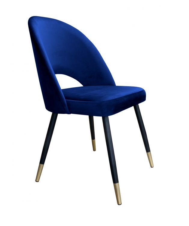Krzesło ISKAR VELVET GOLD granatowe ATOS 1 szt.