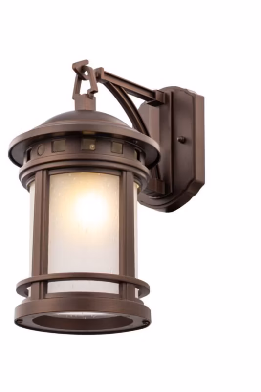 Kinkiet ścienny zewnętrzny Maytoni Salamanca brązowy 1 x E27 x 60W IP44 wym: 31,5 x 17,7 x 24,4 cm – 1 szt.