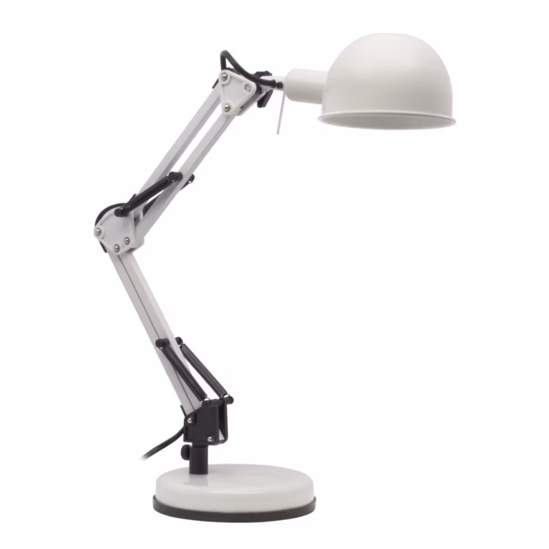 Lampa biurkowa Kanlux Pixa biała 1 x E14 x 40W IP20 wym: 53 x 16 x 16 cm metal – 1 szt.