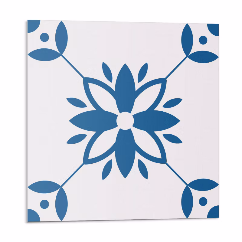 Kafelki samoprzylepne Wallfluent 20×20 cm Roślinny design z kwiatami i liśćmi 20 szt.