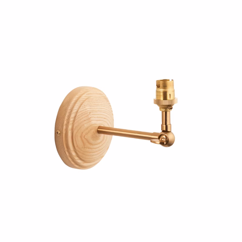 Kinkiet Endon WOOD WING mosiężny szczotkowany 1xB22x60W IP20 – 1 szt.