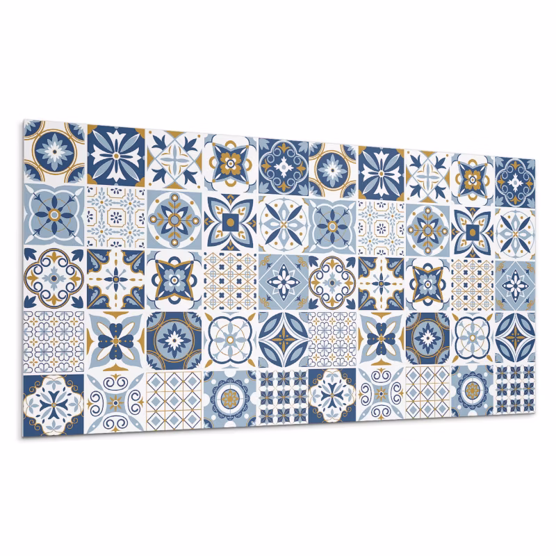Kafelki samoprzylepne Wallfluent 60×30 cm Motywy ornamentów kaflowych 6 szt.