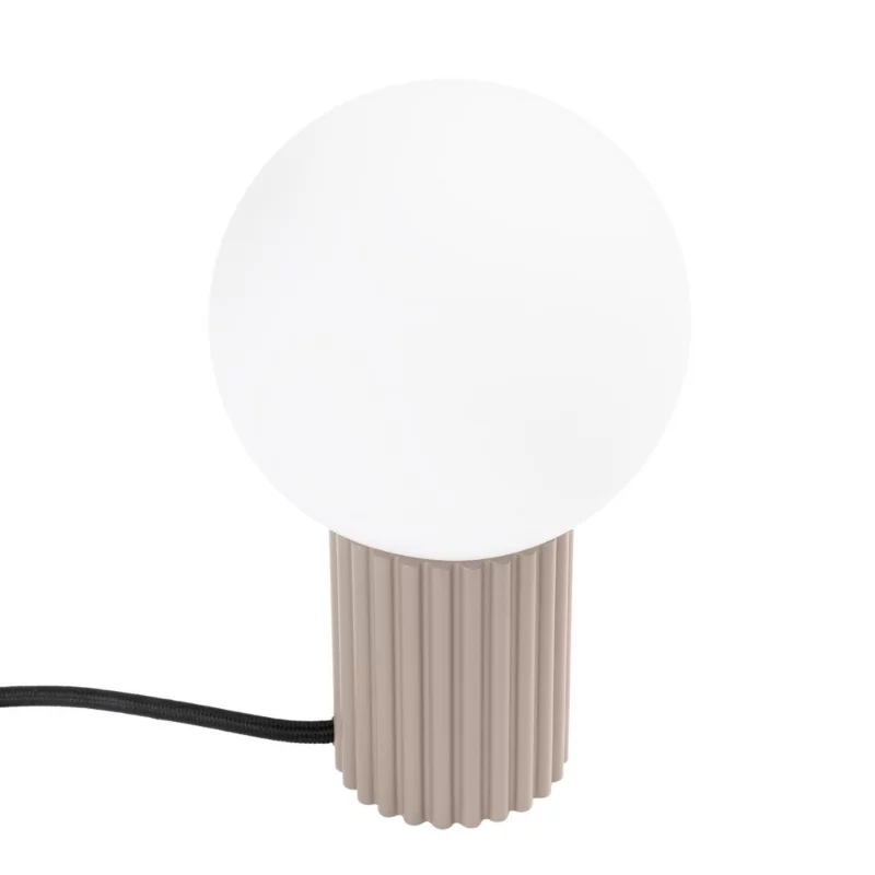 Lampa biurkowa Sollux Lighting Halo taupo-biała 1 x G9 x 8W IP20 wym: 19 x 12 x 12 cm szkło – 1 szt.