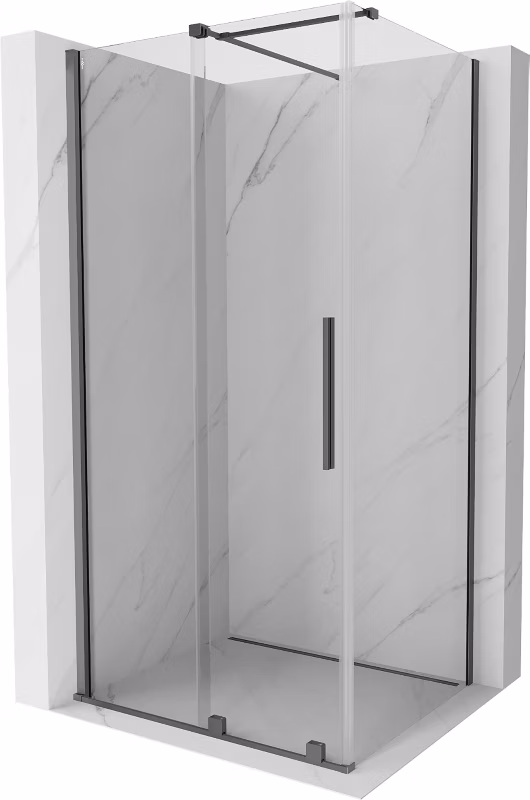 Kabina prysznicowa Mexen Velar rozsuwana 90 x 70 cm transparent gun metal 1 szt.
