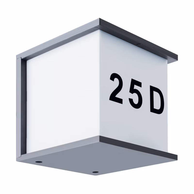 Kinkiet ścienny zewnętrzny Struhm Maxim szaro-biały 1 x E27 x IP54 wym: 16,3 x 16,5 x 17,5 cm – 1 szt.
