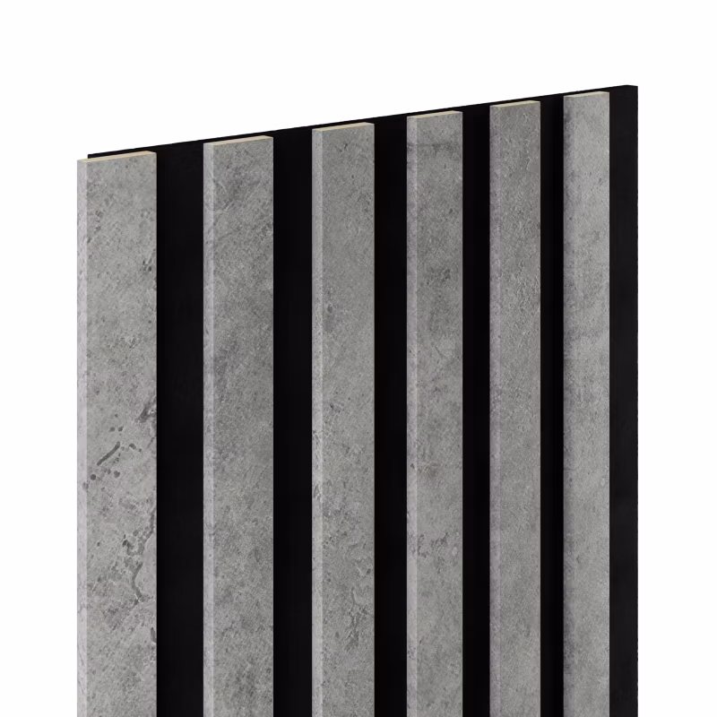 Lamele ścienne 6L Marbet Design WOODLINE SLIM 270×30 cm Loft na czarnym filcu 4 szt.
