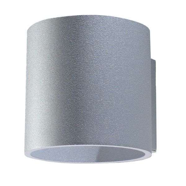 Kinkiet ścienny Sollux Lighting Orbis szary 1 x G9 x 40W IP20 wym: 10 x 12 x 12 cm – 1 szt.