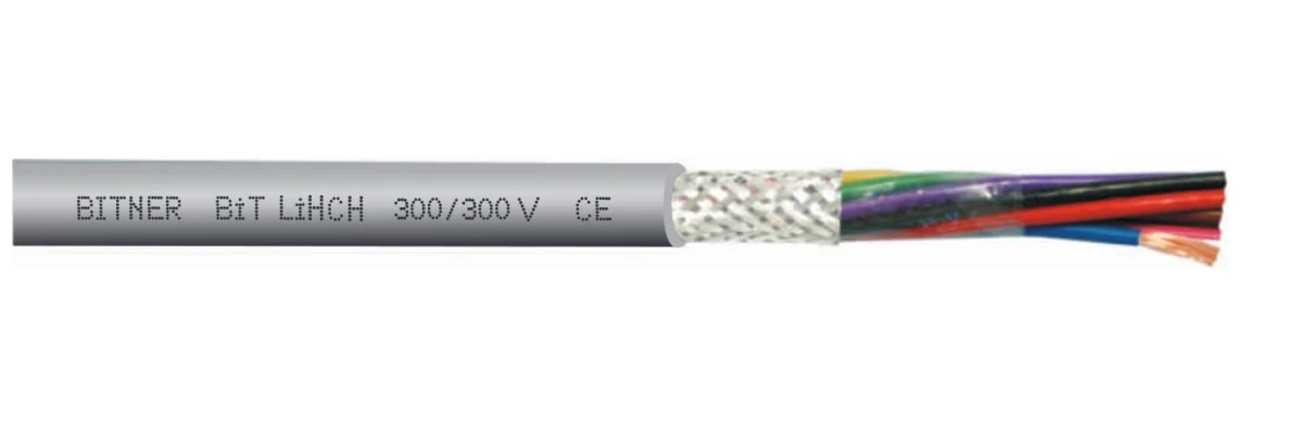 Przewód bezhalogenowy BiT LiHCH 2×2,5 300/300V S32944 /bębnowy/