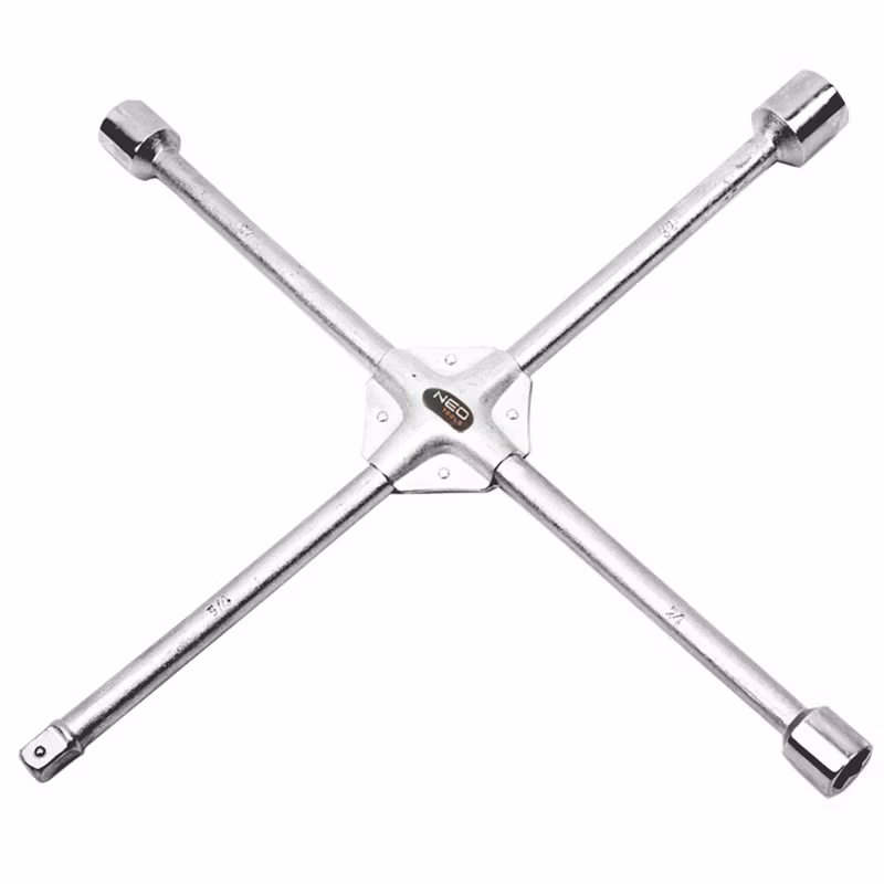 Klucz do kół NEO TOOLS krzyżakowy, wzmacniany, 17 x 19 x 22 x 1/2″ mm 1 szt