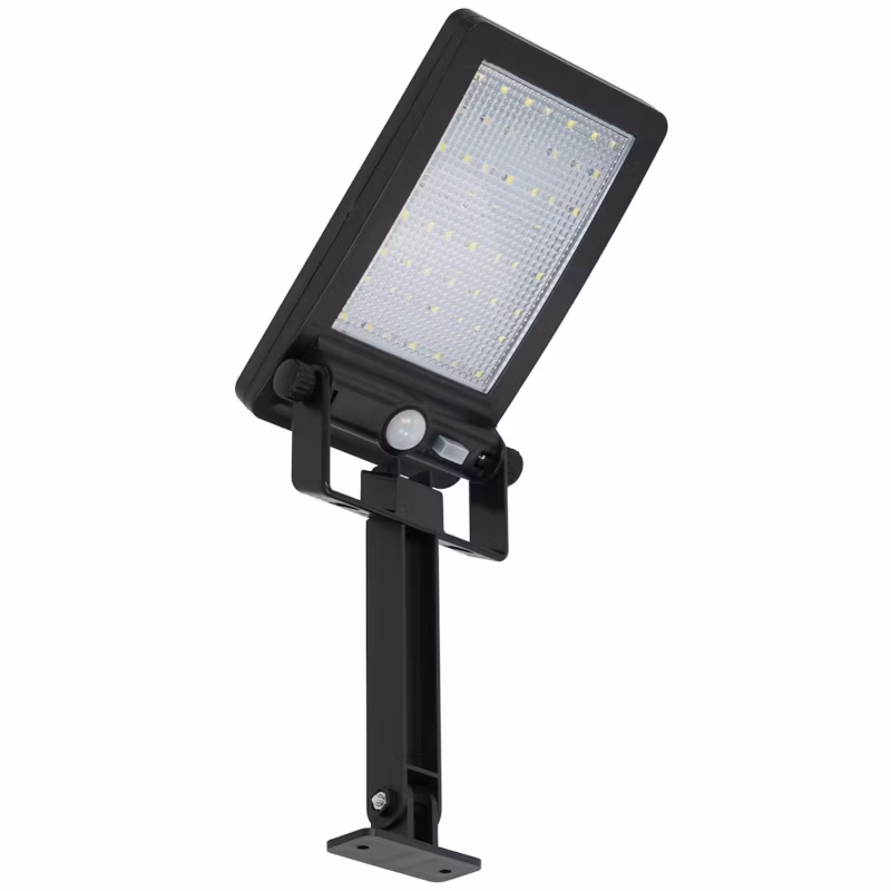Kinkiet solarny Eko-Light czarny LED 1.2W 6500K 500lm IP44 wym: 34 x 11 x 4 cm tworzywo sztuczne – 1 szt.