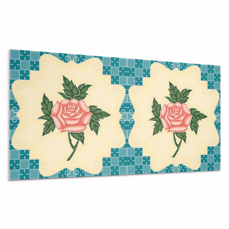 Kafelki samoprzylepne Wallfluent 40×20 cm Różana aranżacja kwiatów 10 szt.
