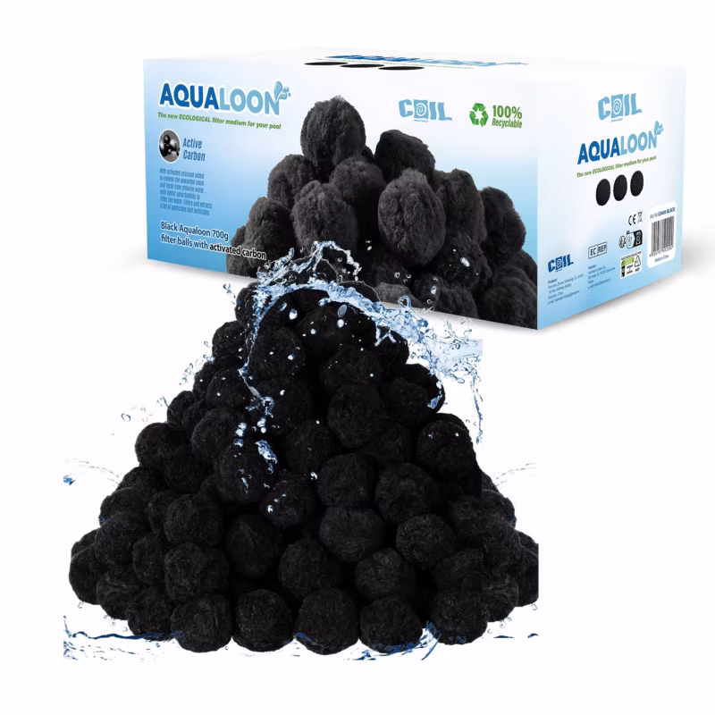 Kulki filtracyjne do basenu pomp piaskowych Coil 700g Aqualoon aktywny węgiel 1szt